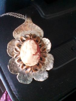 Antique cameo pendant