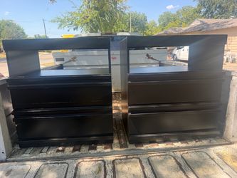 Black Dresser with Drawers – Set of 2