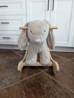Pottery Barn Plush Bunny rocker