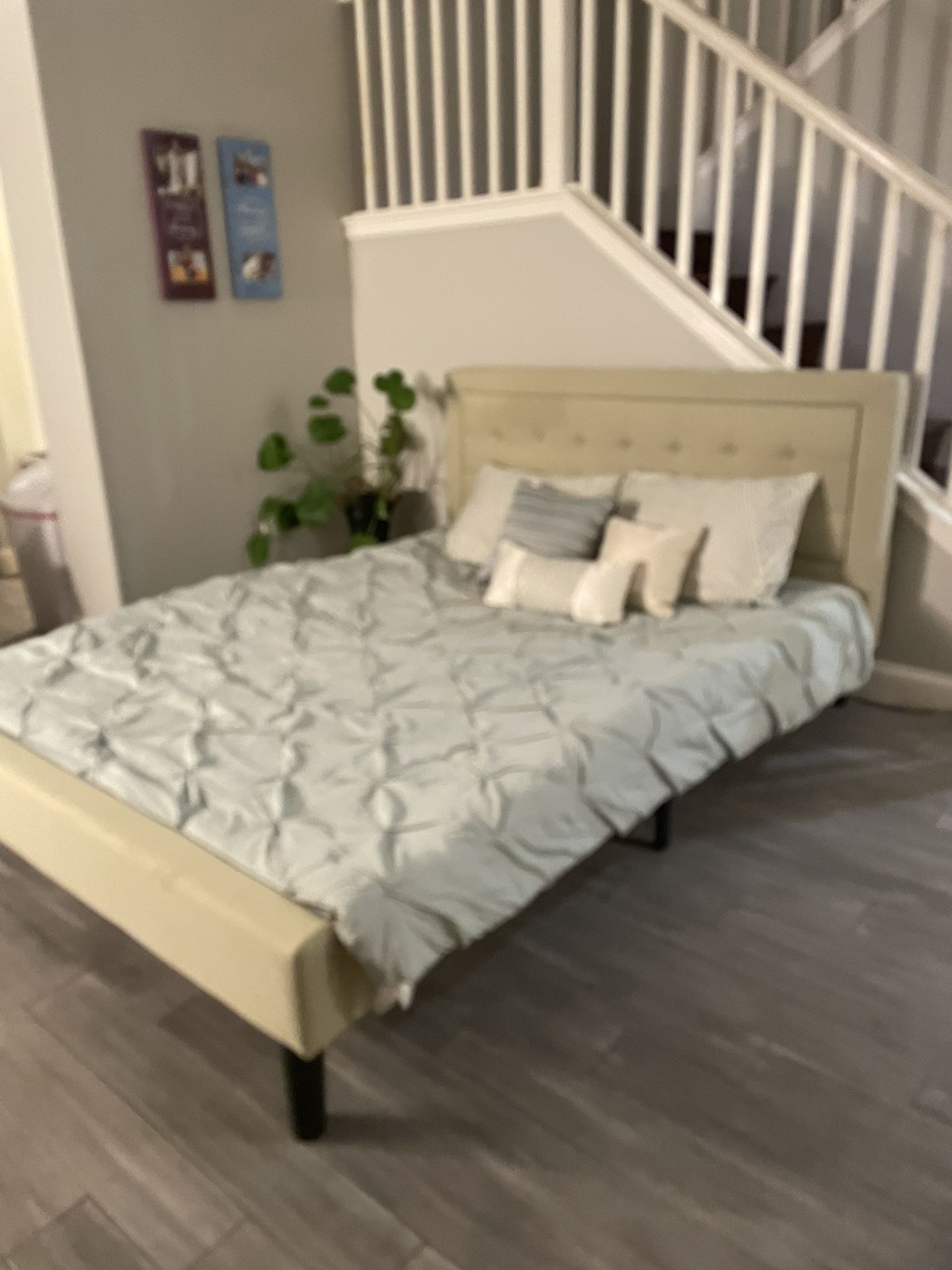 Beautiful Queen Size Upholstered Bed Frame Free Local Delivery