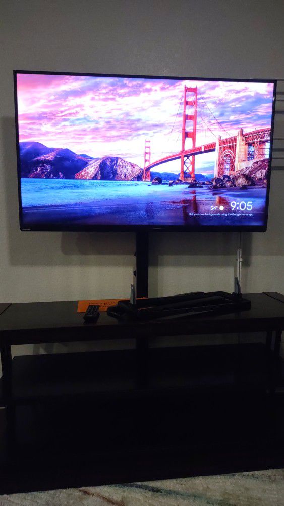 Entertainment Stand And TV