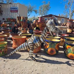 Metal Yard Art, BIRDBATHS & POTTERY 🌵 🌺 
