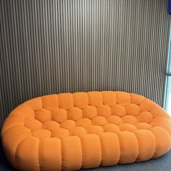 Orange Bubble Couch 
