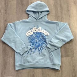 Sky Blue Sp5der Hoodie