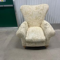Large Bernhardt accent cream colored chair … 