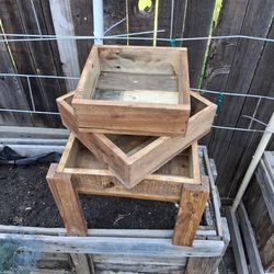 3 teired planter boxs