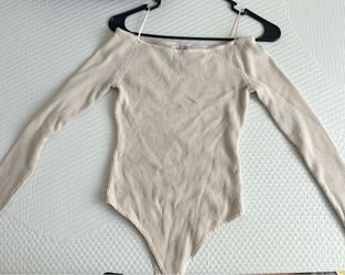 Cute off shoulder body suit