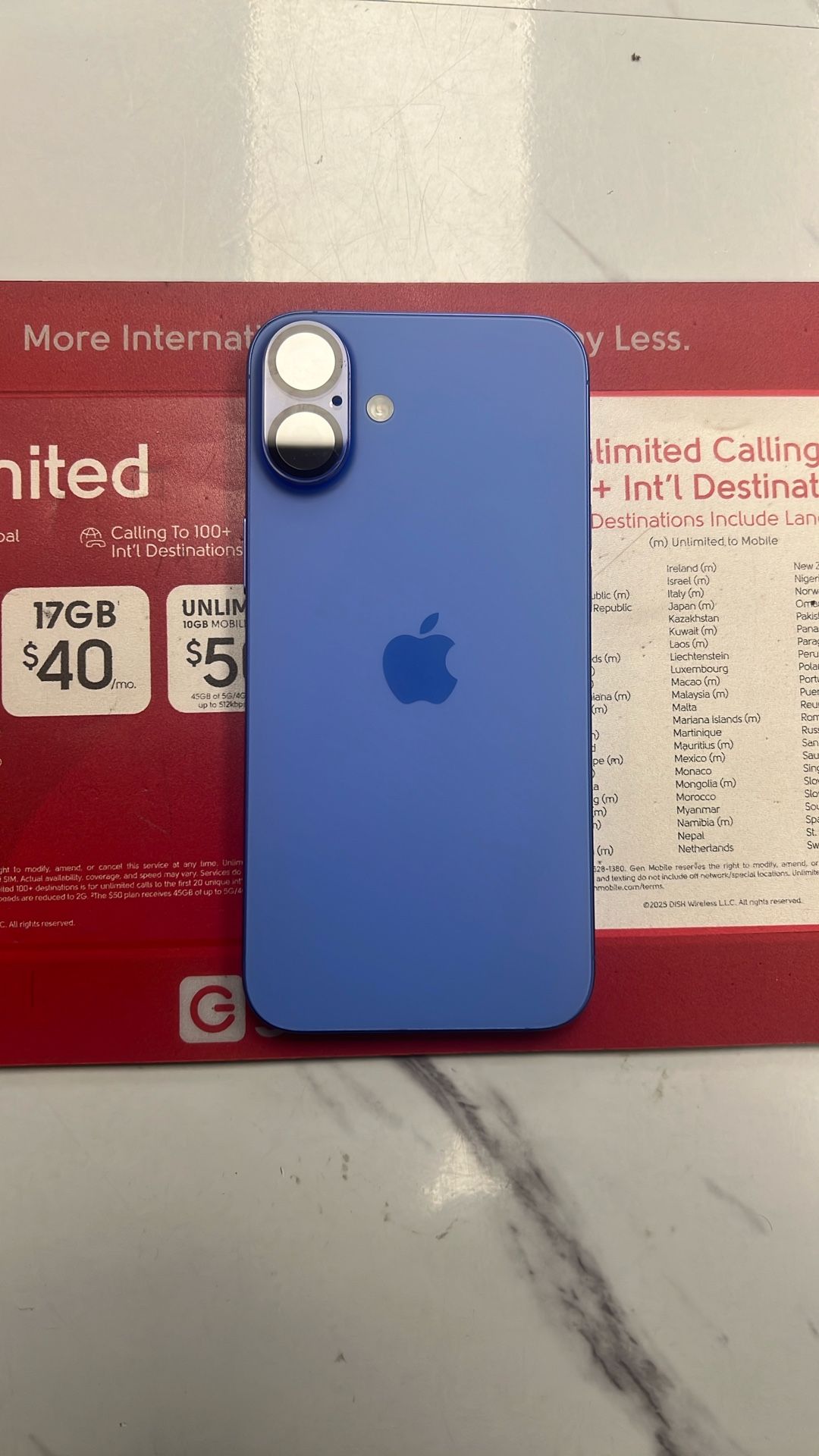 Blue 16+ Verizon 128gb Like New Condition
