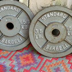 PAIR  OF  35  OLYMPIC CAP  PLATES