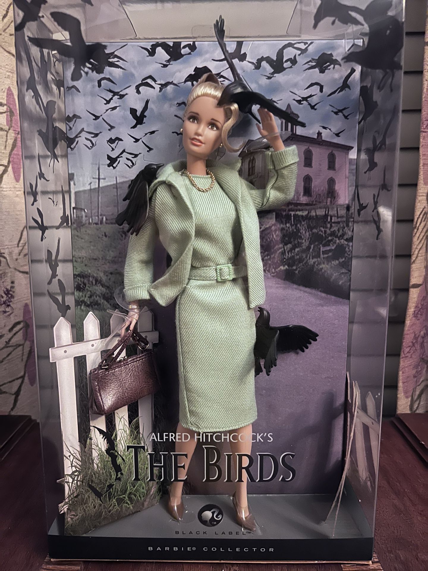 Tippi Hedren “The Birds” Hitchcock 2008 Black Label Barbie Doll - Sealed
