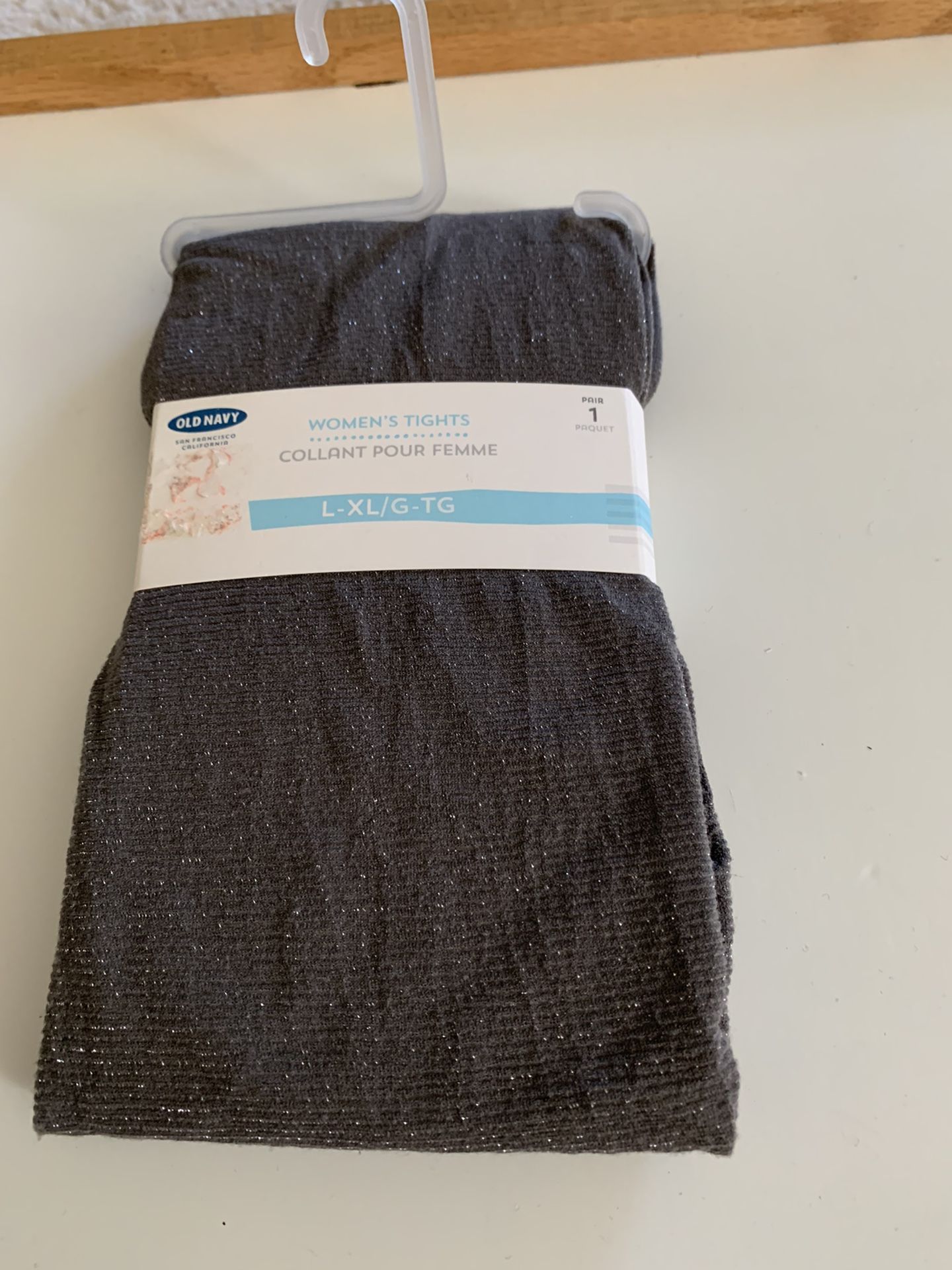 Old Navy Grey Sparkle Women’s Tights