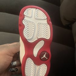 Red/White Jordan rings size 7.5C. 