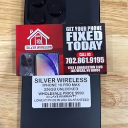 IPHONE 16PRO MAX/ 256GB/ UNLOCKED 