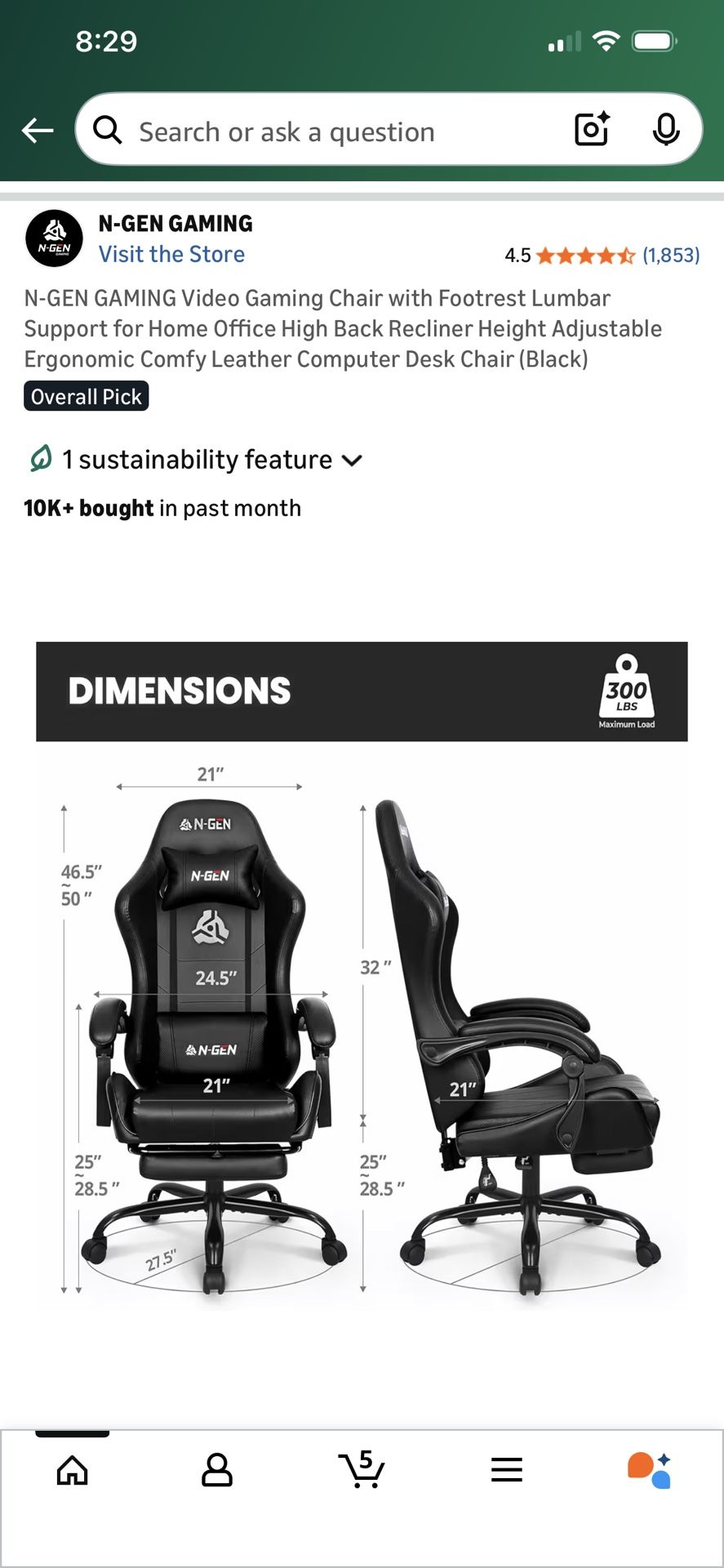 N-Gen Gaming chair