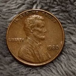 1980 Abraham Lincoln 16th President Penny 