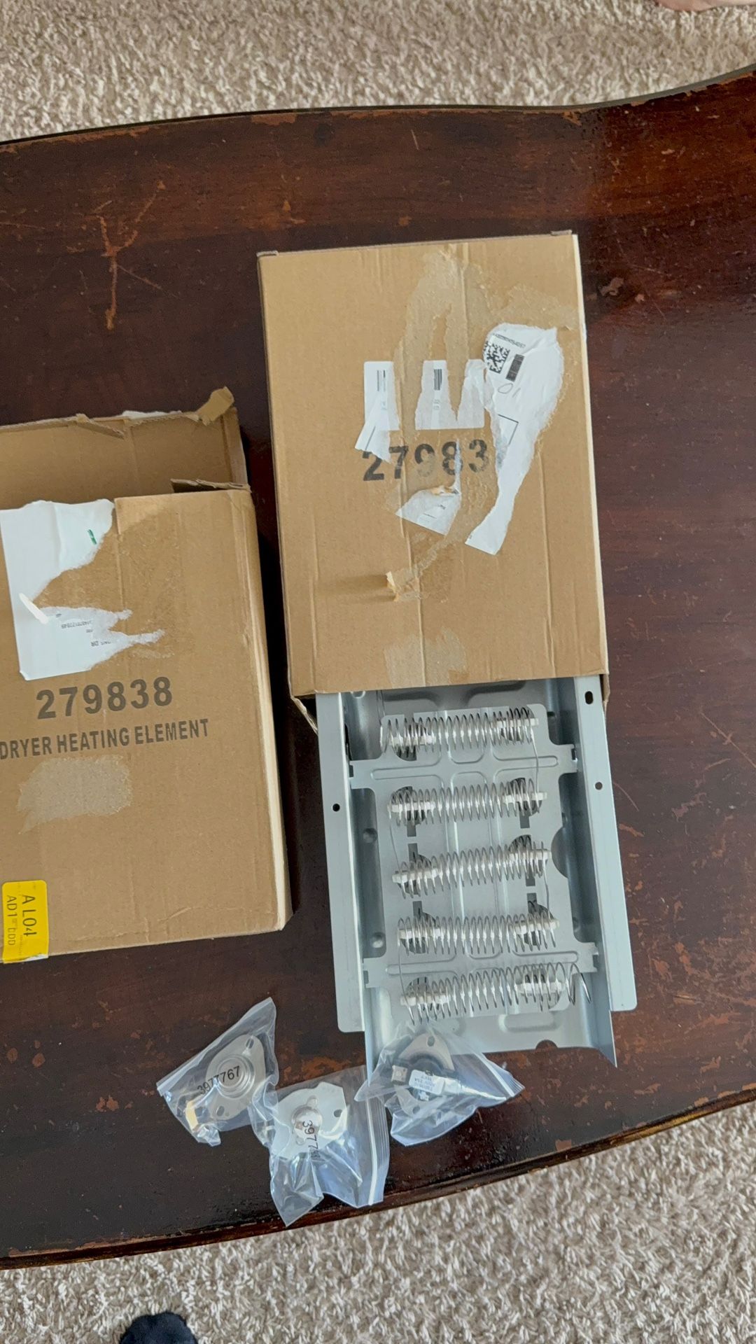 279838 Dryer Heating Element Kit for Whirlpool Kenmore 70 80 Series Roper Maytag Amana Admiral Dryer Parts Include Dryer Thermostat Thermal Fuse Repla