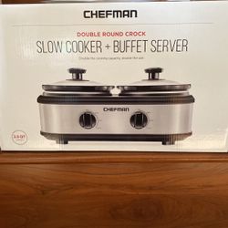 Chef man Double Slow Cooker And Buffet Server
