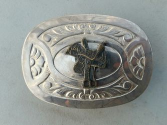Chambers belt company western saddle belt buckle