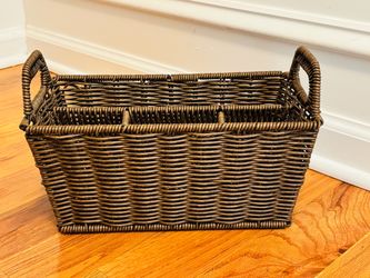 Basket with Dividers and Handle