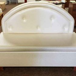 Rectangular Bench With Tufted Backing 