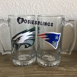 Patriots vs Eagles Super Bowl personalized items