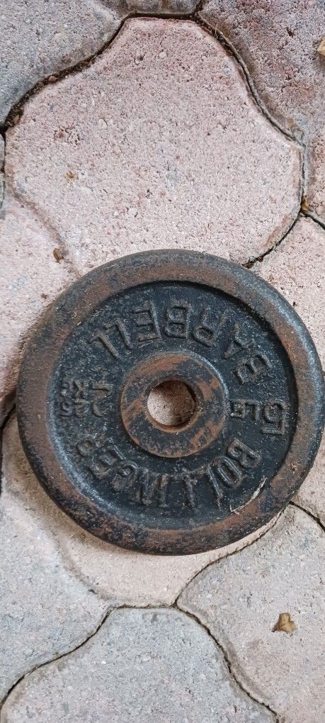 Weights, bars, and bench. Total weight 270lbs.