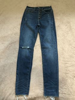 High waisted jeans