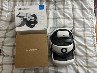 Meta Quest 3 + BOBOVR S3 Pro Head Strap (with Battery Pack)