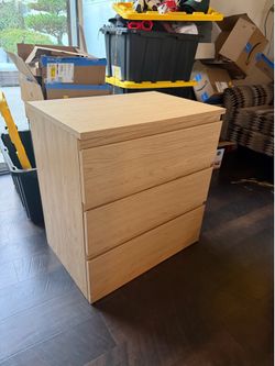 IKEA 3 DRAWER DRESSER (ASSEMBLED)