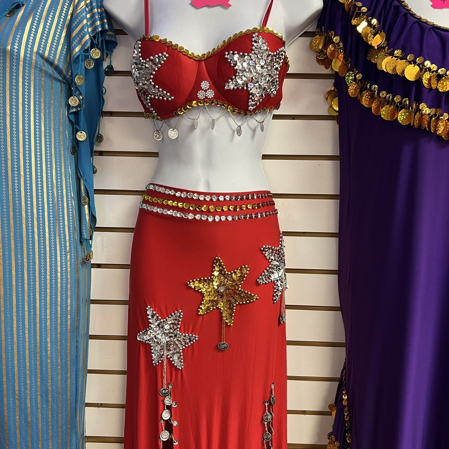 red belly dance dress Stunning wine-red belly dance costume professional made to order belly dancer costume handmade colourful sequined belly dance outfit