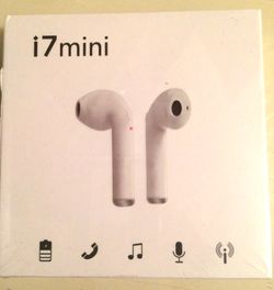 Black i7 Bluetooth earbuds