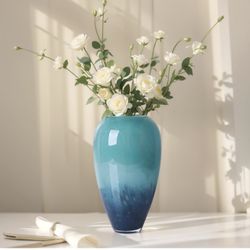 Teal vase