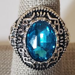 Antique Silver Stone Vintage Jewelry Rings For Men and Women Size 9.5