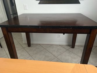 Wood High Top Kitchen Table