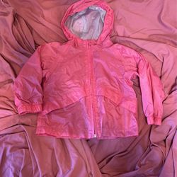 L.L.BEAN Toddlers 3T Girls Pink Jacket/windbreaker