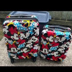Great American Tourister Mickey Mouse Disney 2 Pc Hardshell Carry-On Luggage Set
