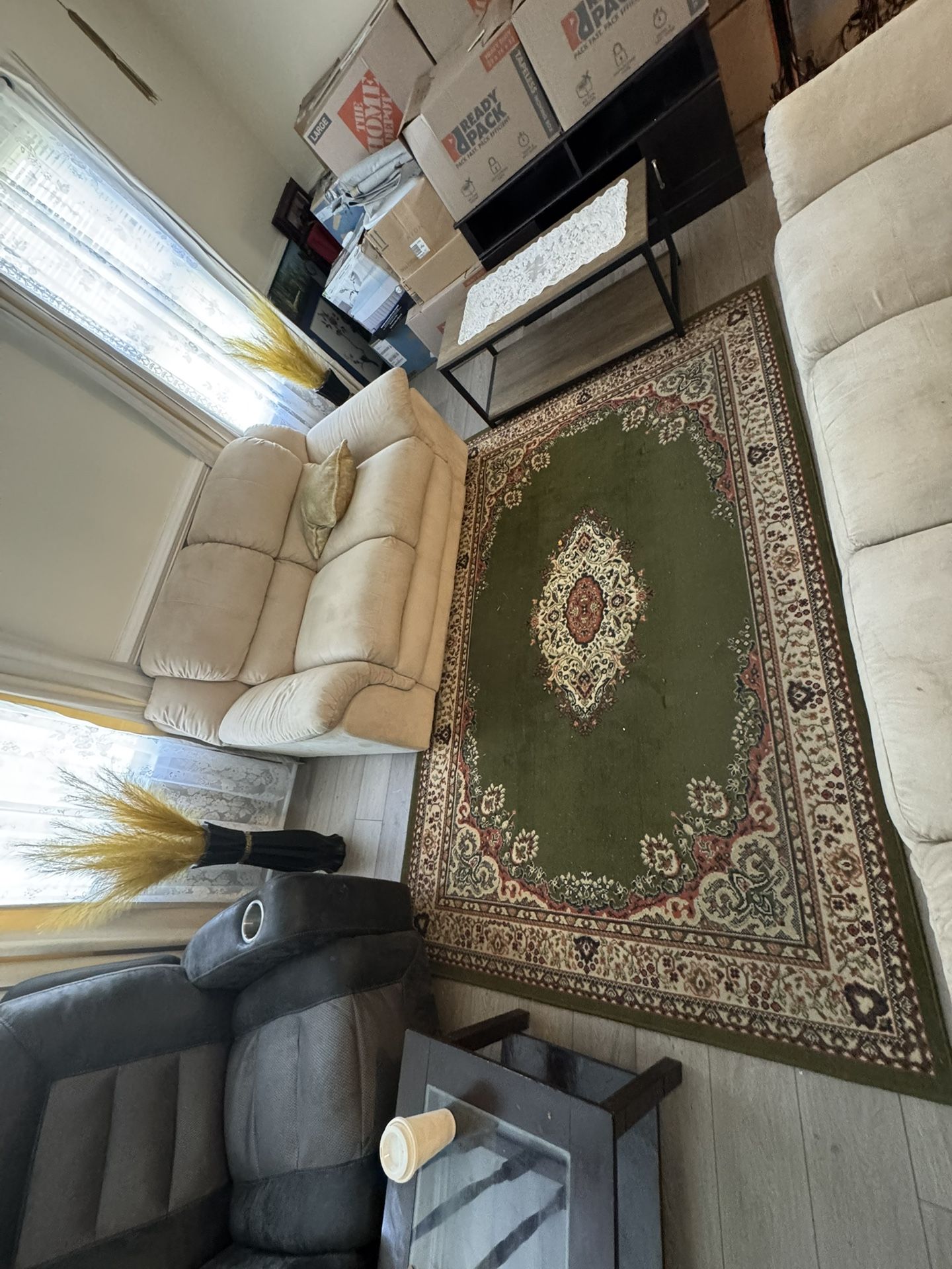 Area Rug And 2 Runners