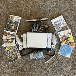 Wii With Everything Needed For Setup