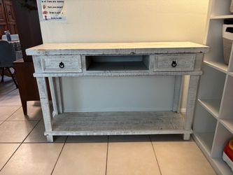 White Console Table