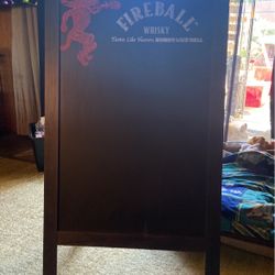 2’x4’ 2 Sided Fireball Chalk Board  Like New Great Condition!!!