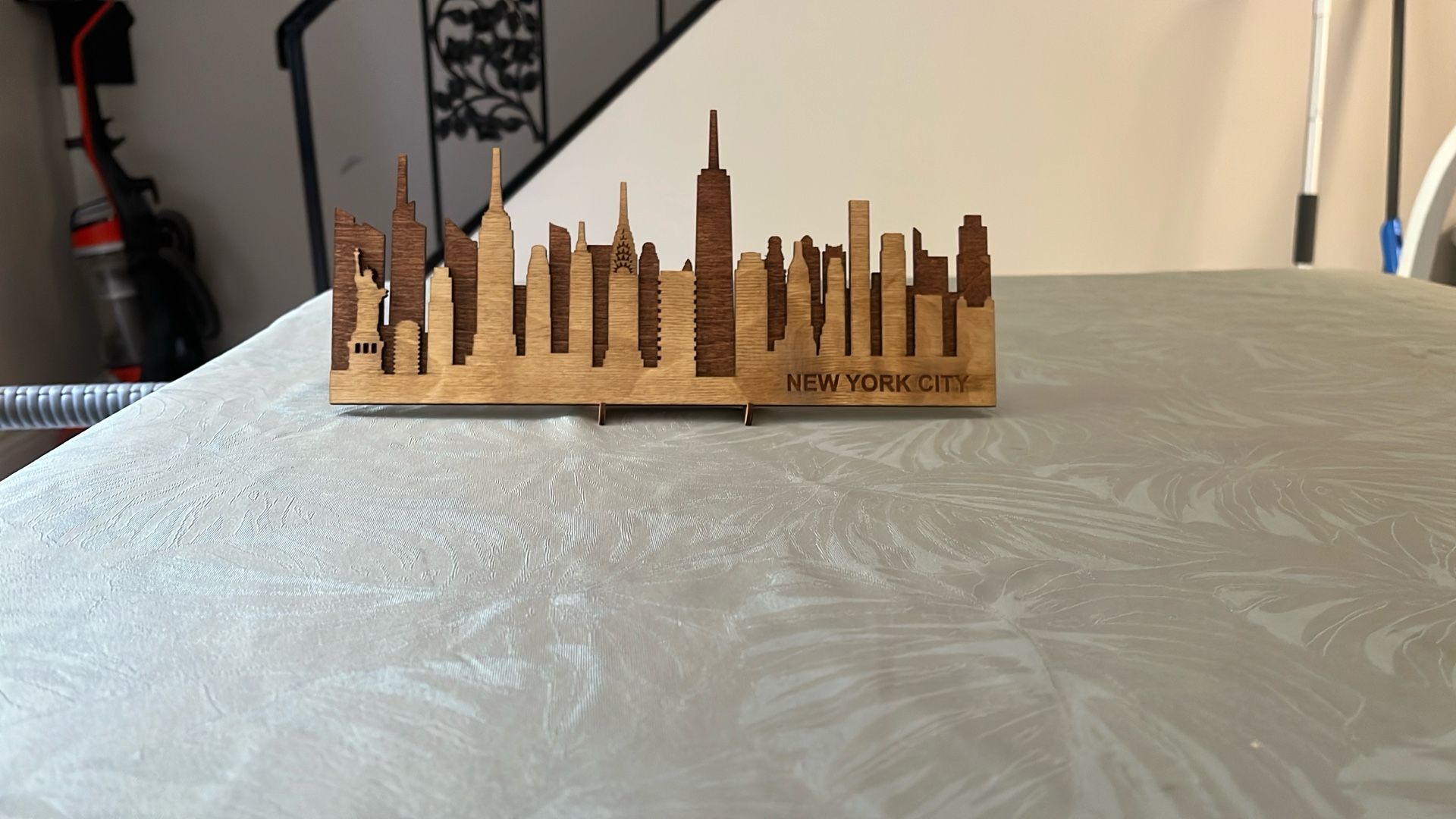 Small New York City Skyline Wooden Sign