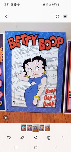 Betty Boop Tin sign vintage