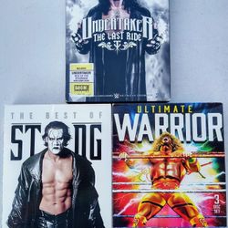 3 Wrestling DVD SETS ( Ultimate Warrior, Sting, Undertaker)
