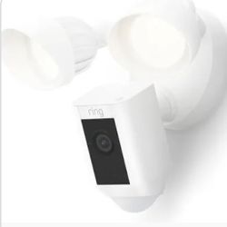 Ring - Floodlight Cam Plus Outdoor Wired 1080p Surveillance Camera - White