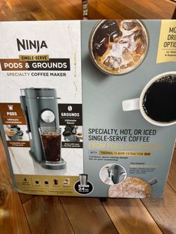 ninja pods single-serve and grounds specialty coffee maker