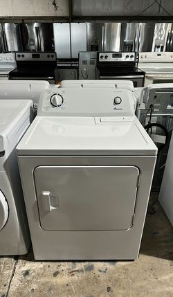 Amana White Basic Dryer - Automatic Dry