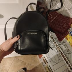 New Black Leather Purse 