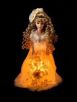 Haunted Doll 18” ~ Tracy, Age 20 ~ACTIVE- 2 other attachments, Doll Lamp