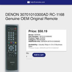 Denon original Remote 