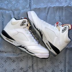 Jordan 5 White Cement